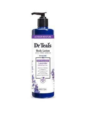 Dr Teal's 24 Hour Moisture Body Lotion with Lavender Essential Oil, 18 fl oz